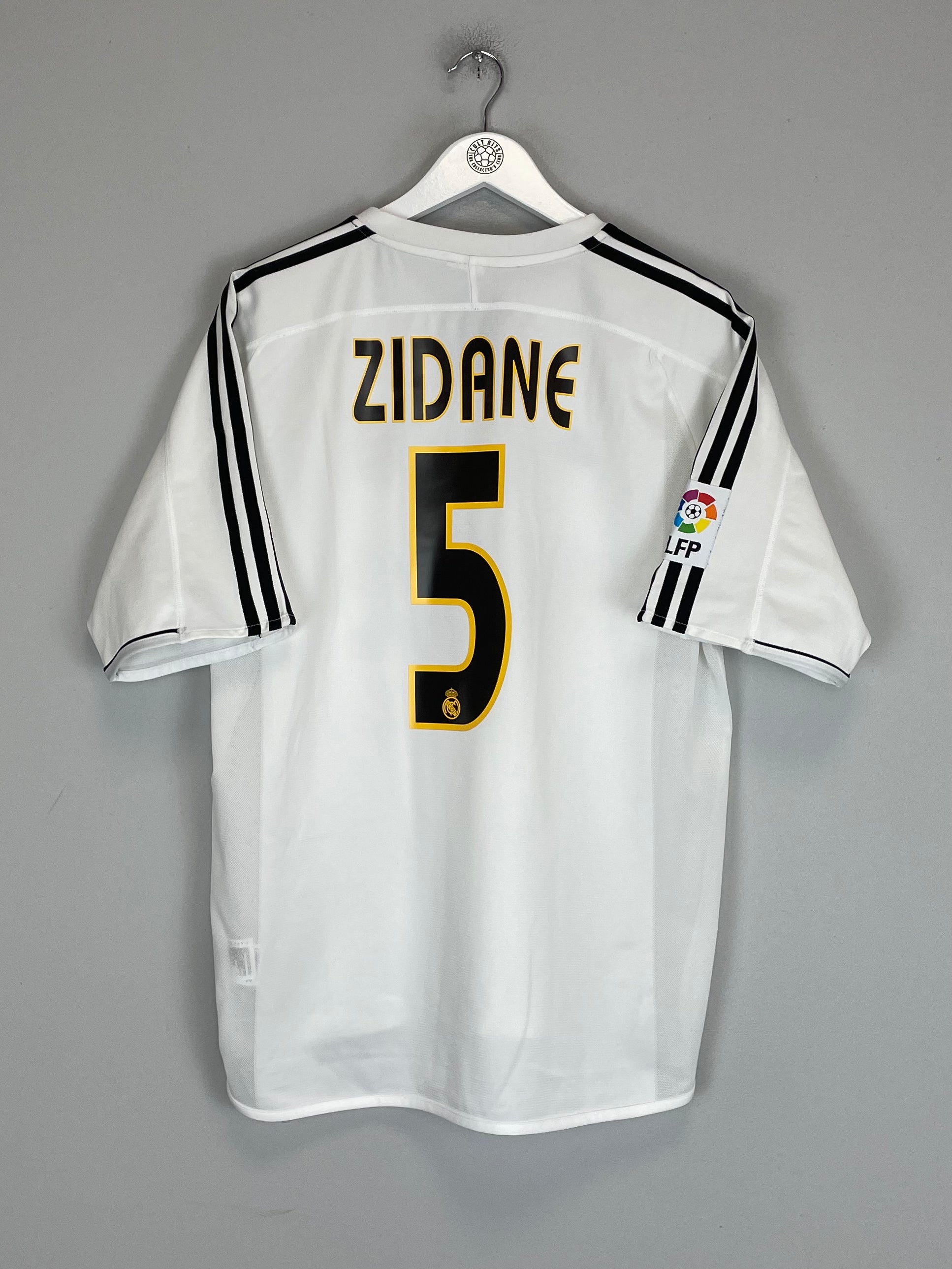 Shop 2003/04 REAL MADRID ZIDANE #5 HOME SHIRT (L) ADIDAS, classic football shirts, vintage football shirts & retro soccer jerseys at Cult Kits
