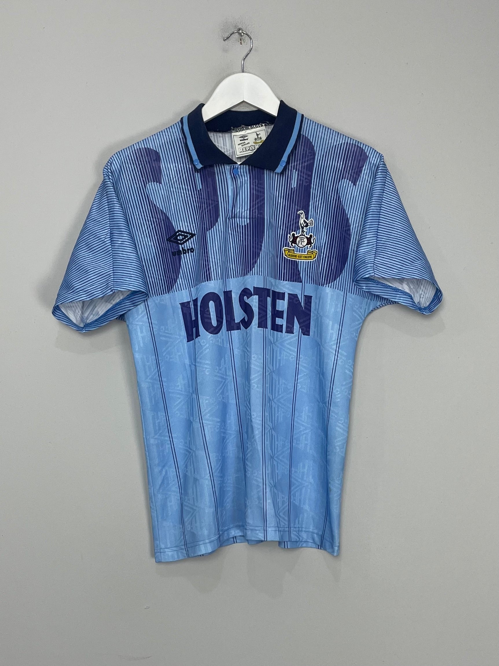 Shop 1991/94 TOTTENHAM AWAY SHIRT (S) UMBRO, classic football shirts, vintage football shirts & retro soccer jerseys at Cult Kits