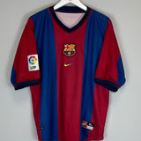 1998/00 BARCELONA GUARDIOLA #4 HOME SHIRT (XL) NIKE