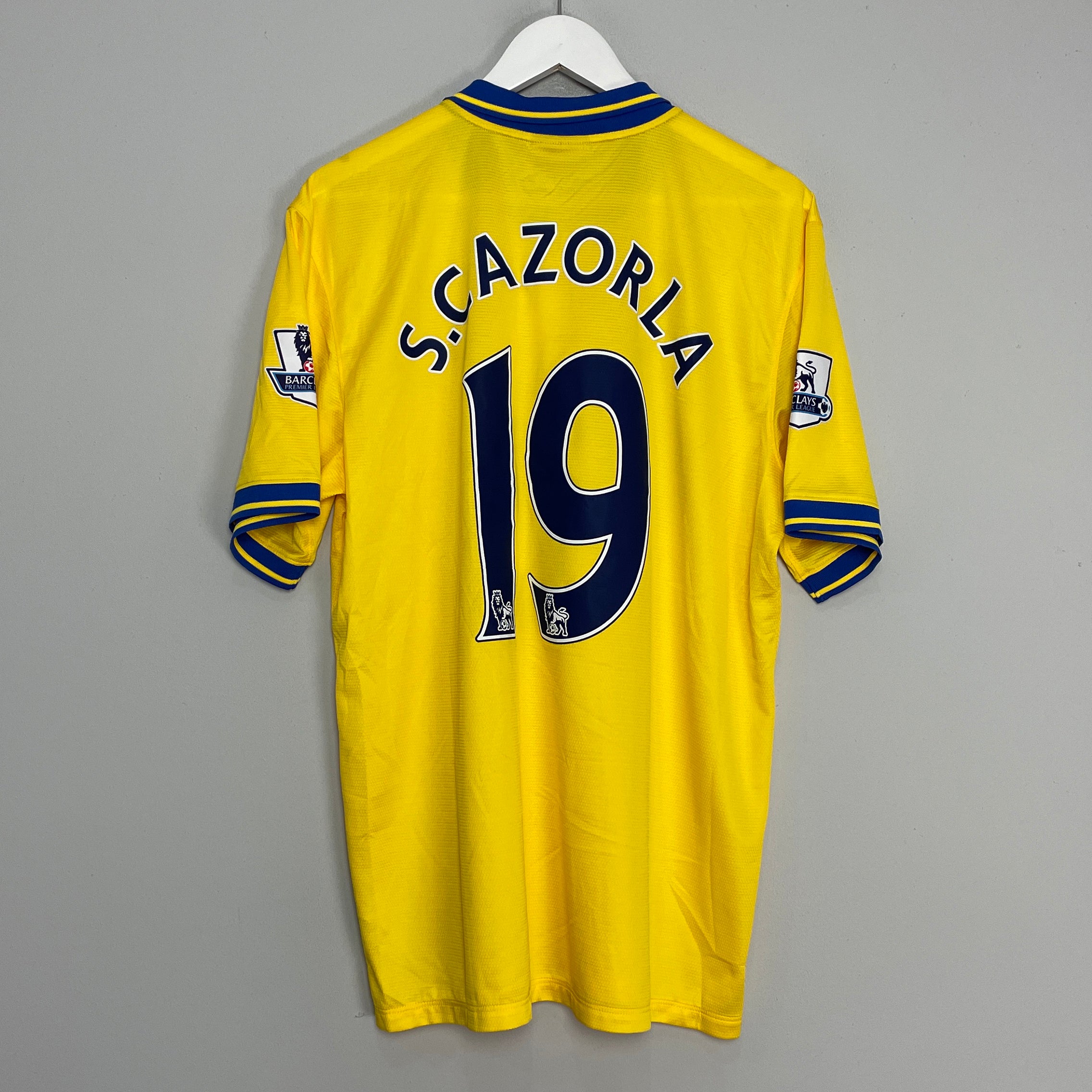 Shop 2013/14 ARSENAL S.CAZORLA #19 AWAY SHIRT (XL) NIKE, classic football shirts, vintage football shirts & retro soccer jerseys at Cult Kits