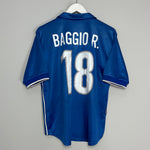 Shop 1997/98 ITALY BAGGIO #18 HOME SHIRT (M) NIKE, classic football shirts, vintage football shirts & retro soccer jerseys at Cult Kits