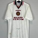 Shop 1996/97 MANCHESTER UNITED CANTONA #7 AWAY SHIRT (XL) UMBRO, classic football shirts, vintage football shirts & retro soccer jerseys at Cult Kits