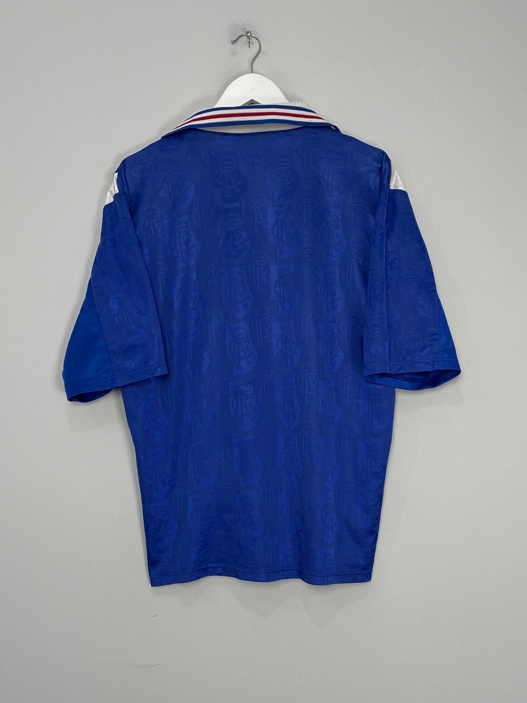 Shop 1996/97 RANGERS HOME SHIRT (L) ADIDAS, classic football shirts, vintage football shirts & retro soccer jerseys at Cult Kits