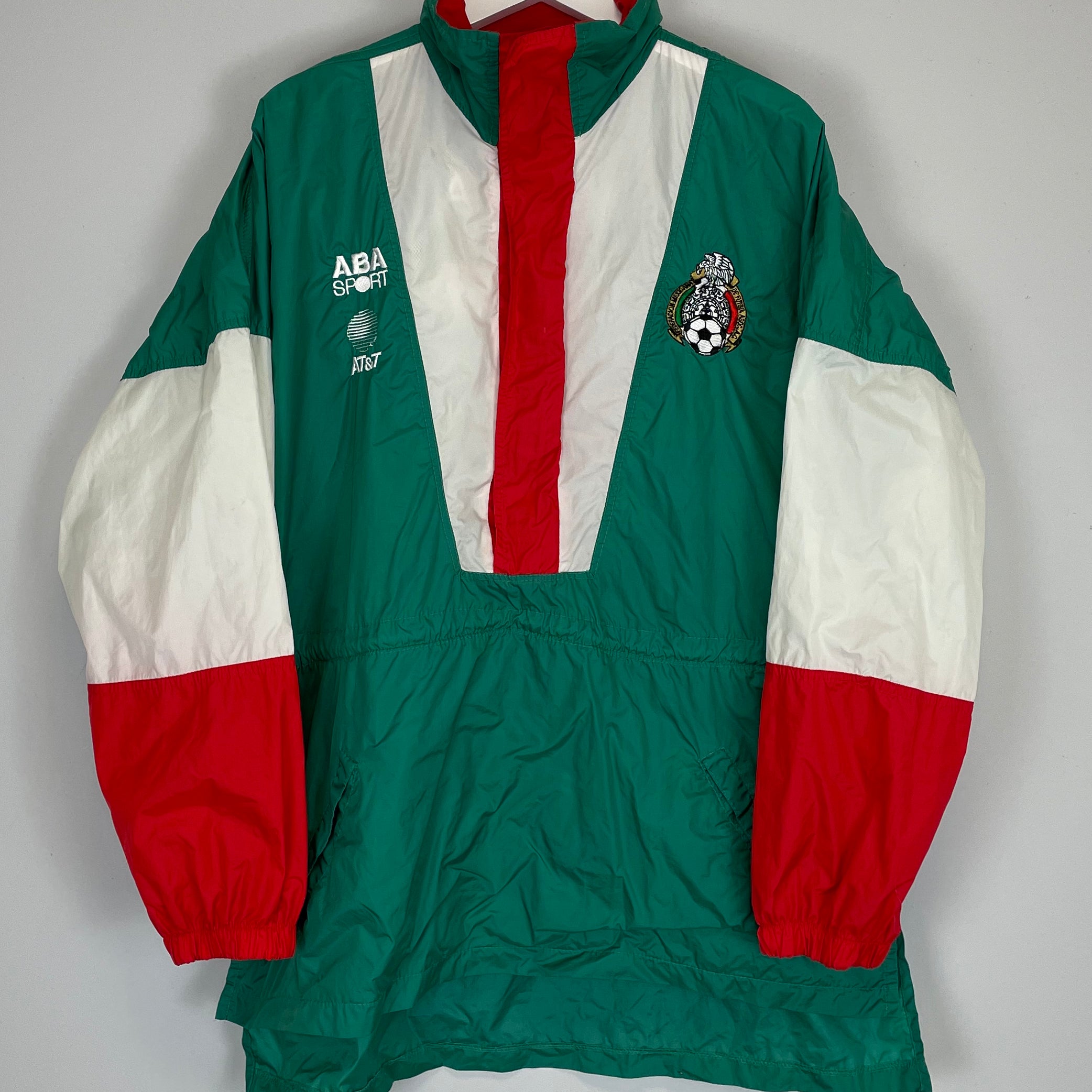 Shop 1997/98 MEXICO PLAYER ISSUE WINDBREAKER (L) ABA SPORT, classic football shirts, vintage football shirts & retro soccer jerseys at Cult Kits