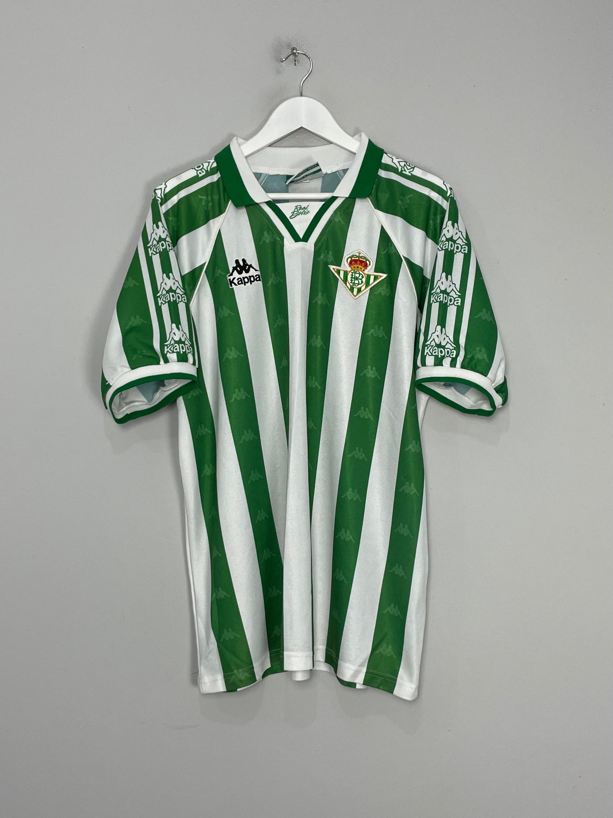 Shop 1995/97 REAL BETIS HOME SHIRT (XL) KAPPA, classic football shirts, vintage football shirts & retro soccer jerseys at Cult Kits