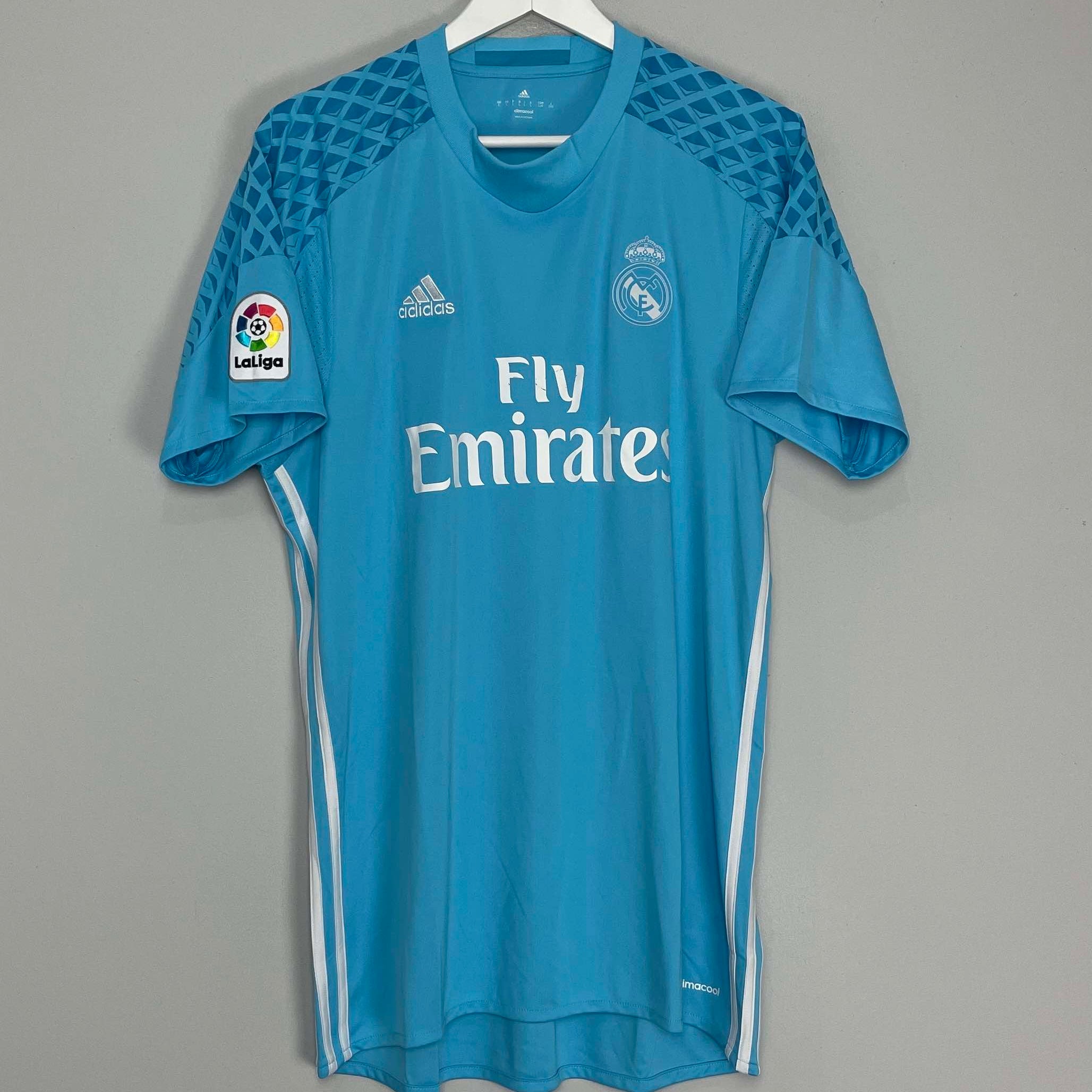 Shop 2016/17 REAL MADRID GK SHIRT (L) ADIDAS, classic football shirts, vintage football shirts & retro soccer jerseys at Cult Kits