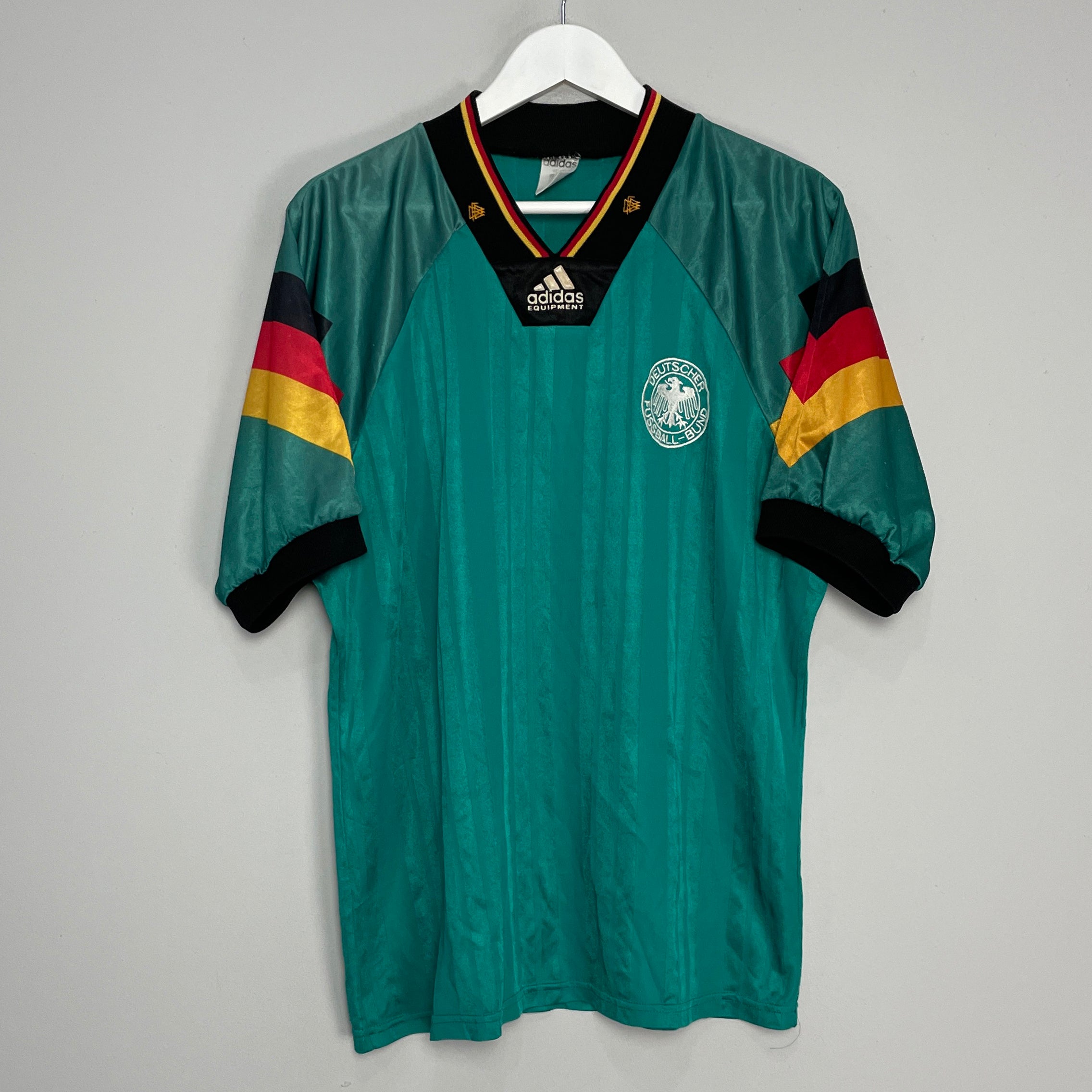 Shop 1992/94 GERMANY AWAY SHIRT (L) ADIDAS, classic football shirts, vintage football shirts & retro soccer jerseys at Cult Kits