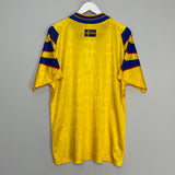 1996/98 SWEDEN HOME SHIRT (L) ADIDAS