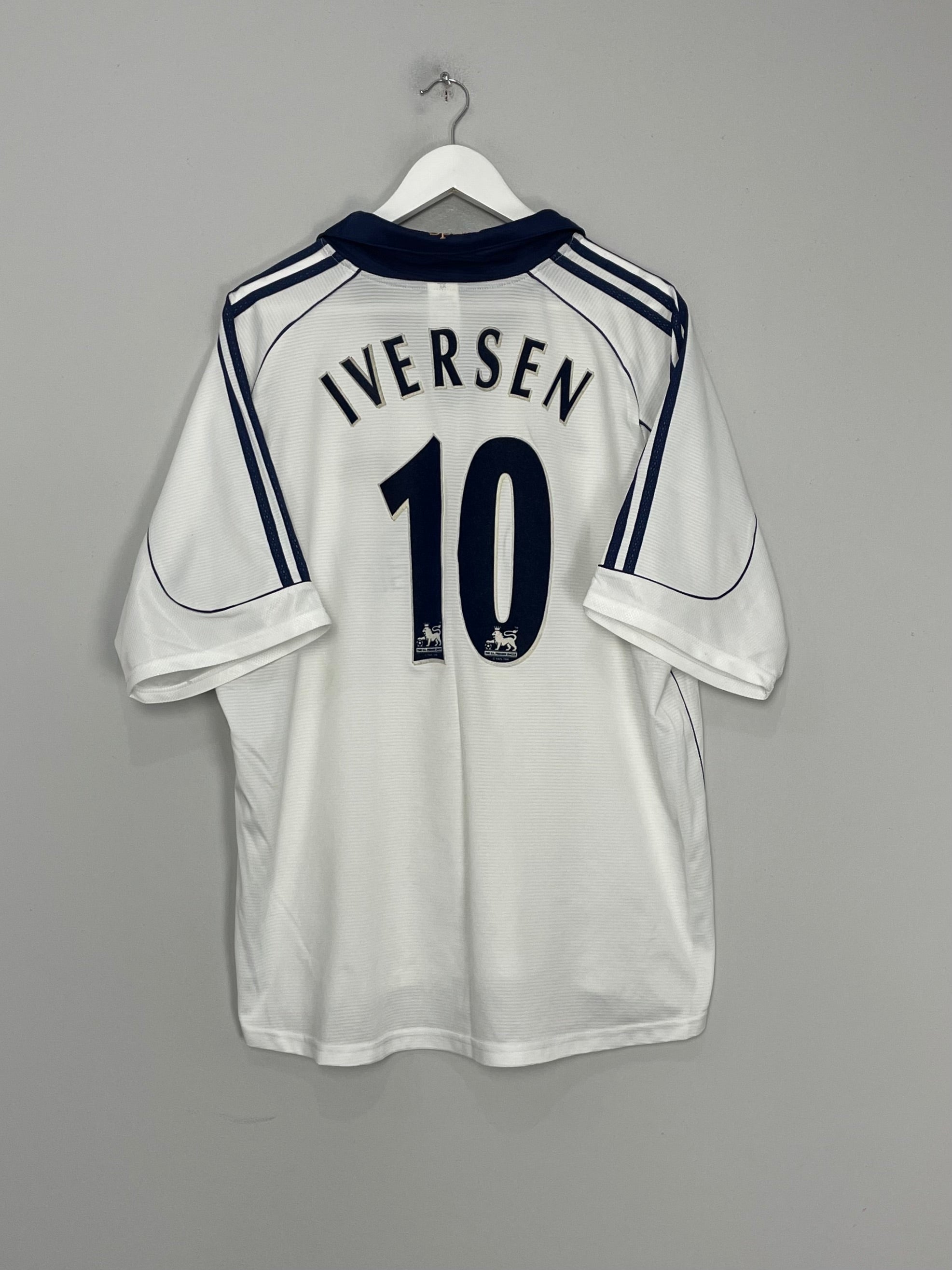 Shop 1999/01 TOTTENHAM IVERSEN #10 HOME SHIRT (XL) ADIDAS, classic football shirts, vintage football shirts & retro soccer jerseys at Cult Kits