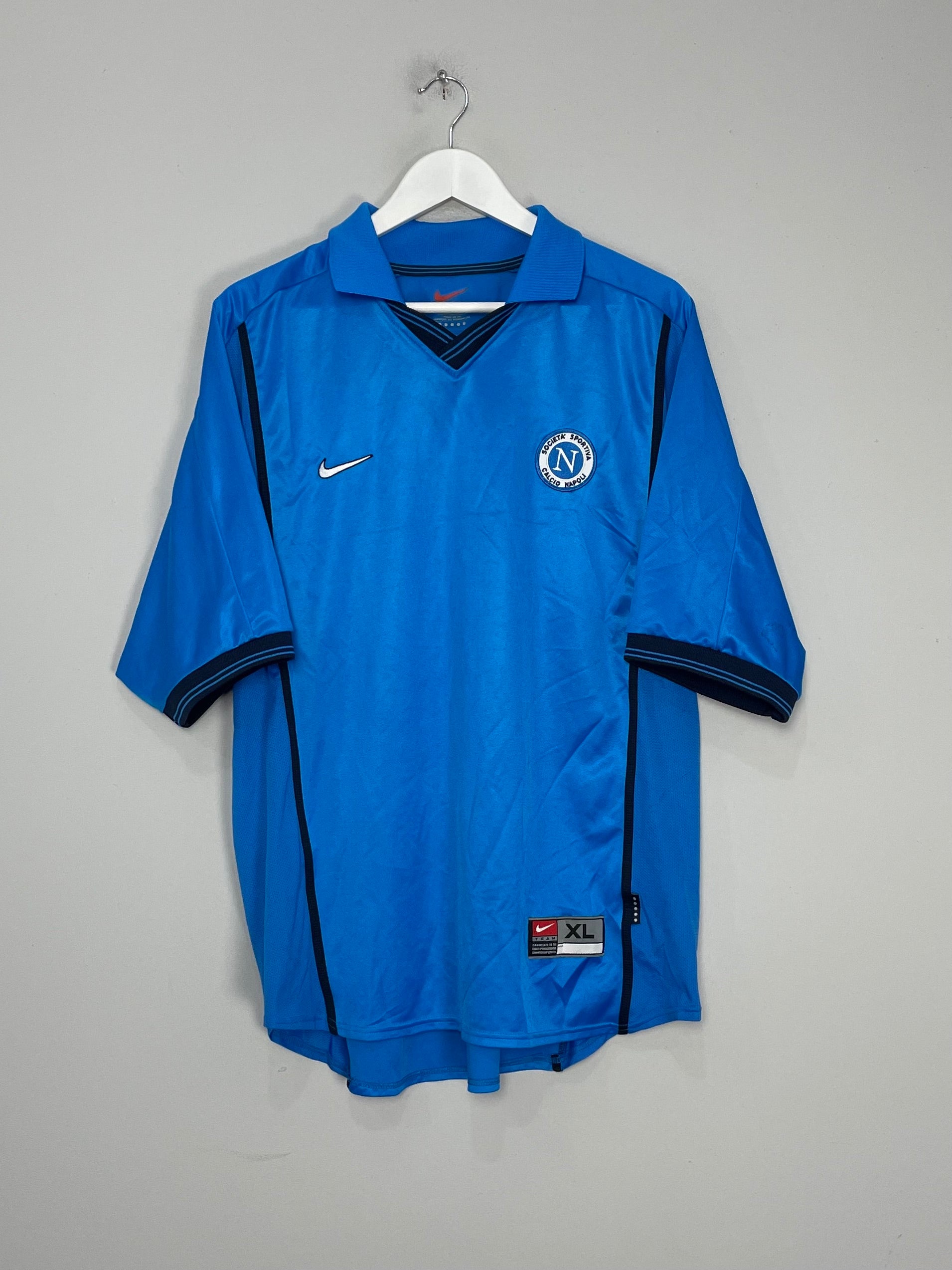 Shop 1999/00 NAPOLI HOME SHIRT (XL) NIKE, classic football shirts, vintage football shirts & retro soccer jerseys at Cult Kits