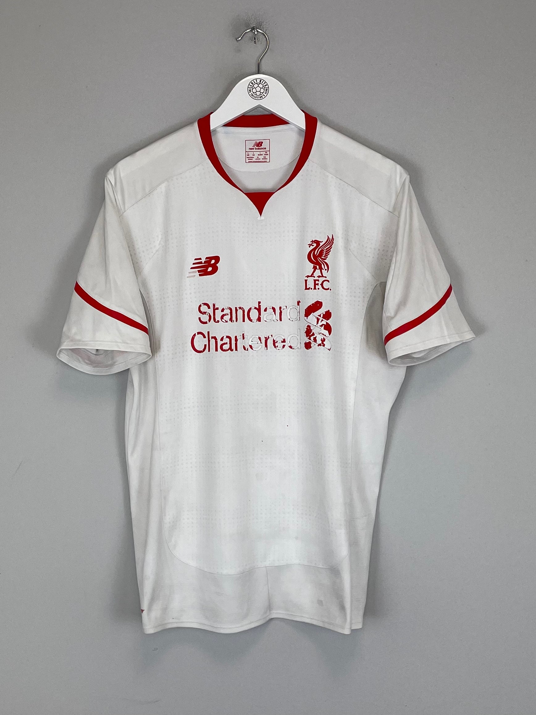 Shop 2015/16 LIVERPOOL AWAY SHIRT (L) NEW BALANCE, classic football shirts, vintage football shirts & retro soccer jerseys at Cult Kits