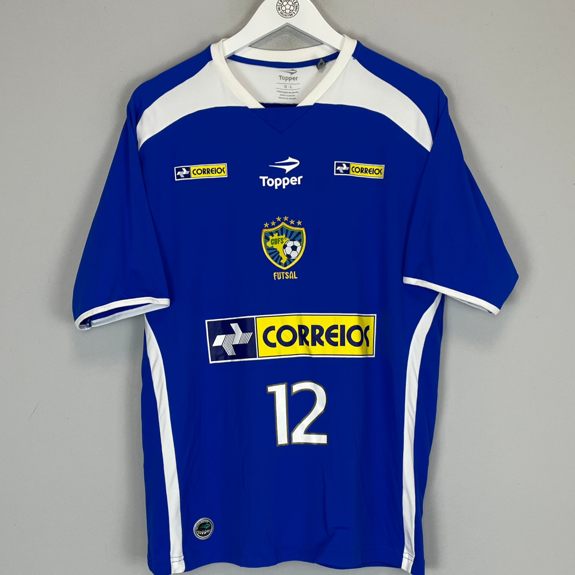 Shop 2008/11 BRAZIL #12 FUTSAL SHIRT (L) TOPPER, classic football shirts, vintage football shirts & retro soccer jerseys at Cult Kits