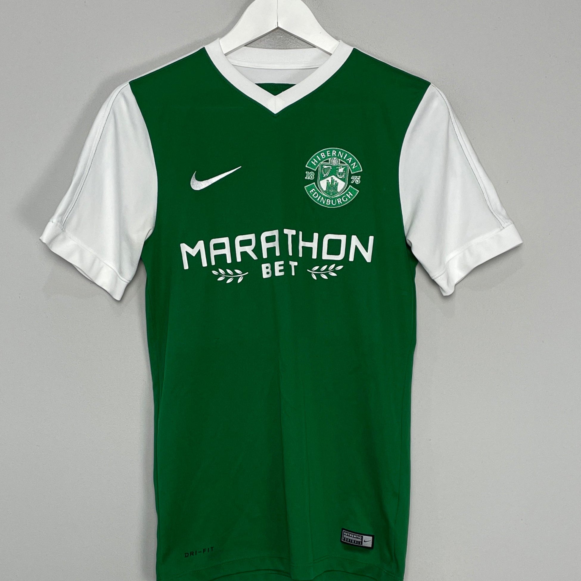 Shop 2016/17 HIBERNIAN HOME SHIRT (S) NIKE, classic football shirts, vintage football shirts & retro soccer jerseys at Cult Kits