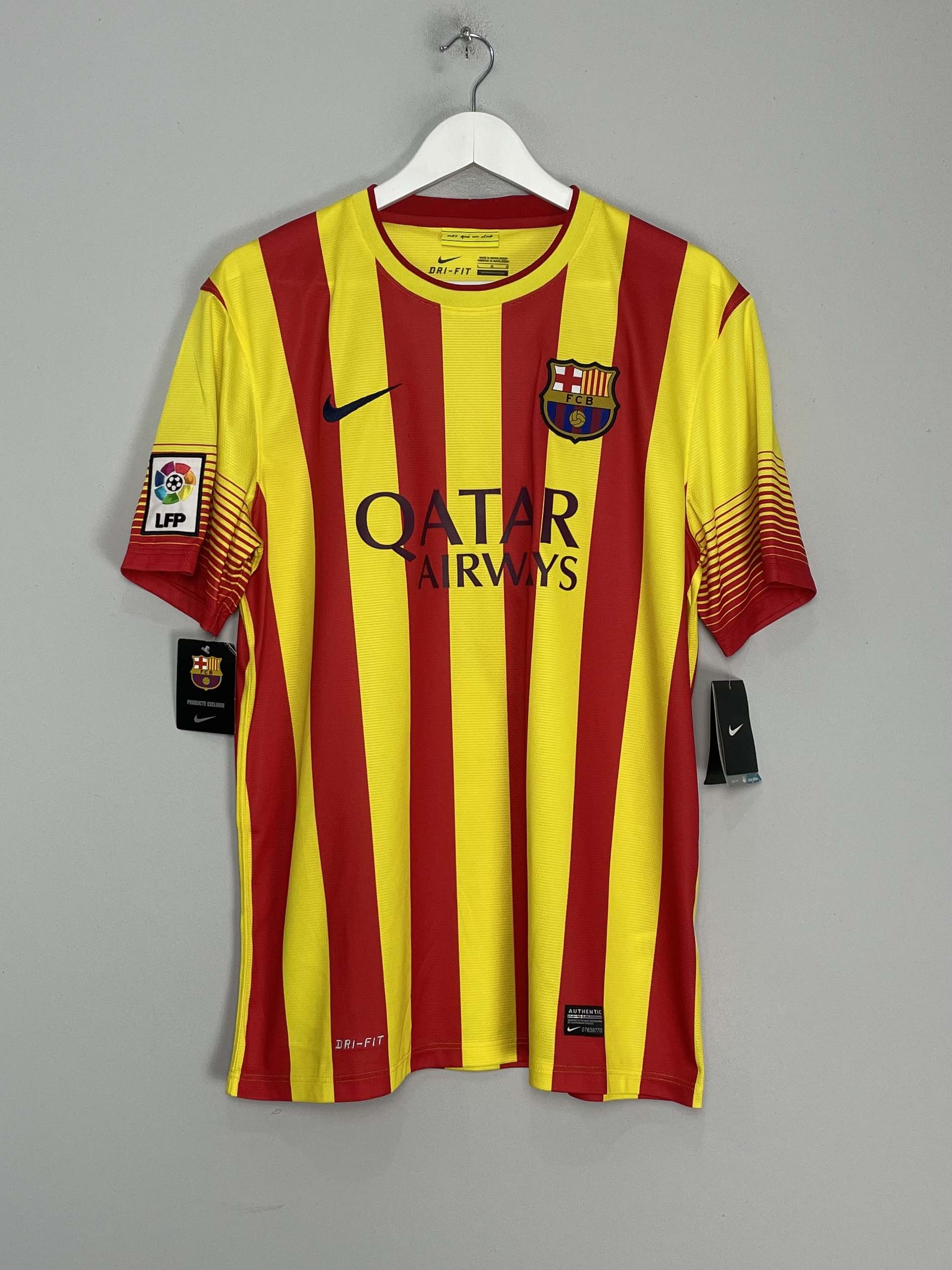 Shop 2013/15 BARCELONA ALEXIS #9 *BNWT* AWAY SHIRT (L) NIKE, classic football shirts, vintage football shirts & retro soccer jerseys at Cult Kits