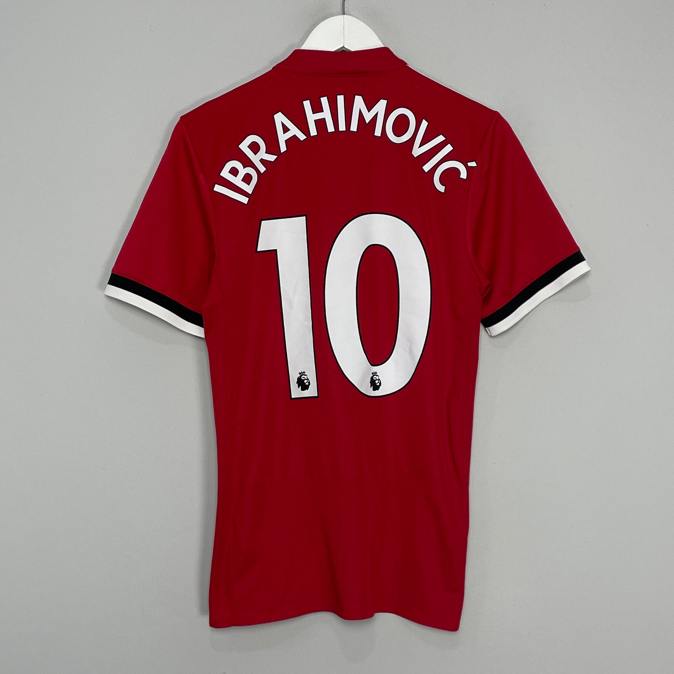 Shop 2017/18 MANCHESTER UNITED IBRAHIMOVIC #10 *AUTHENTIC* HOME SHIRT (M) ADIDAS, classic football shirts, vintage football shirts & retro soccer jerseys at Cult Kits