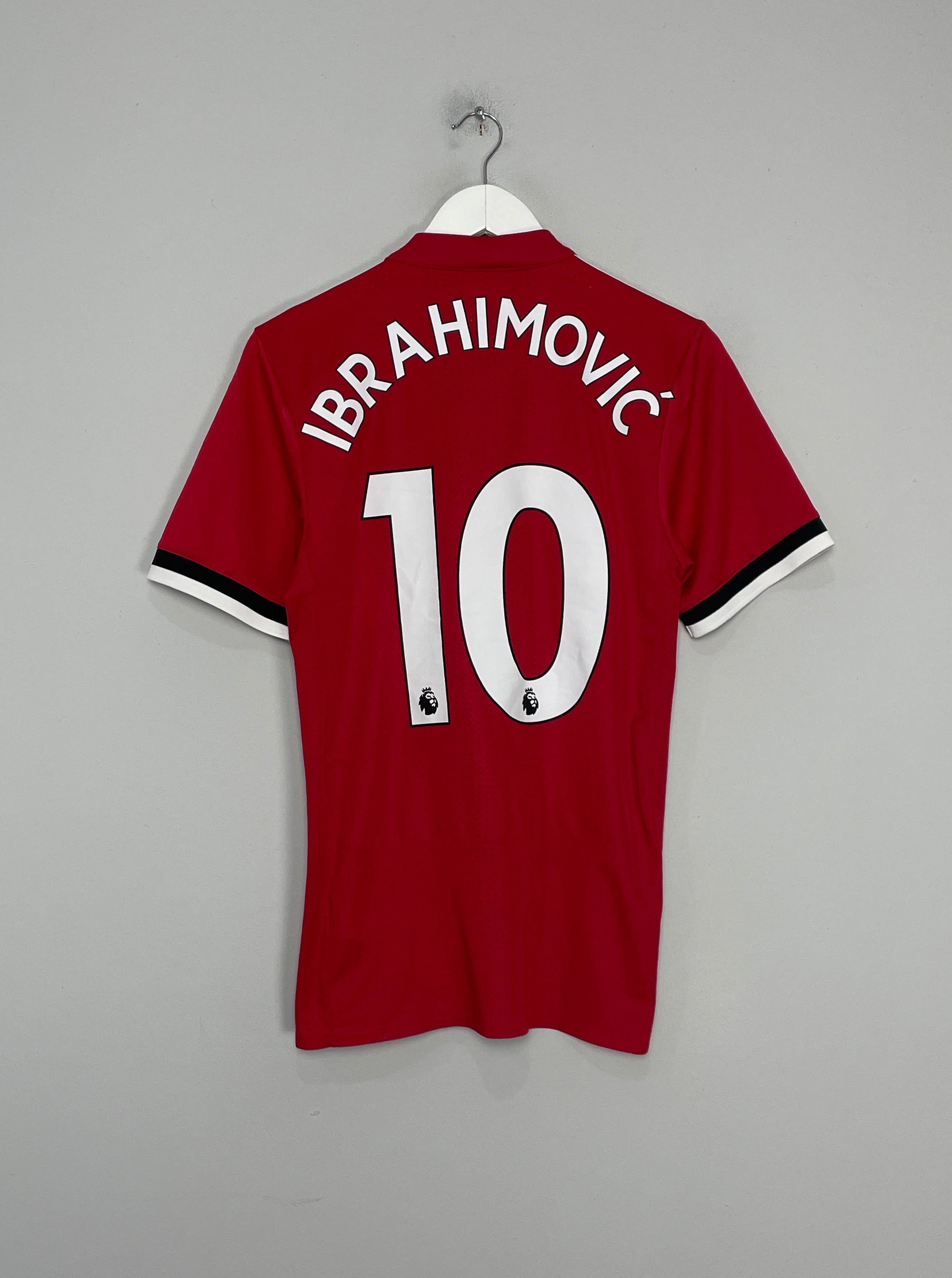 Shop 2017/18 MANCHESTER UNITED IBRAHIMOVIC #10 *AUTHENTIC* HOME SHIRT (M) ADIDAS, classic football shirts, vintage football shirts & retro soccer jerseys at Cult Kits