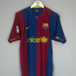 Shop 2006/07 BARCELONA RONALDINHO #10 HOME SHIRT (M) NIKE, classic football shirts, vintage football shirts & retro soccer jerseys at Cult Kits