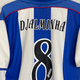 Shop 2001/02 DEPORTIVO LA CORUNA DJALMINHA #8 HOME SHIRT (M) JOMA, classic football shirts, vintage football shirts & retro soccer jerseys at Cult Kits