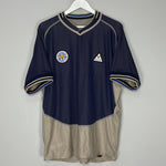 Shop 2004/05 LEICESTER CITY *125 YEARS* AWAY SHIRT (XL) LE COQ, classic football shirts, vintage football shirts & retro soccer jerseys at Cult Kits