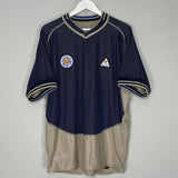 Shop 2004/05 LEICESTER CITY *125 YEARS* AWAY SHIRT (XL) LE COQ, classic football shirts, vintage football shirts & retro soccer jerseys at Cult Kits