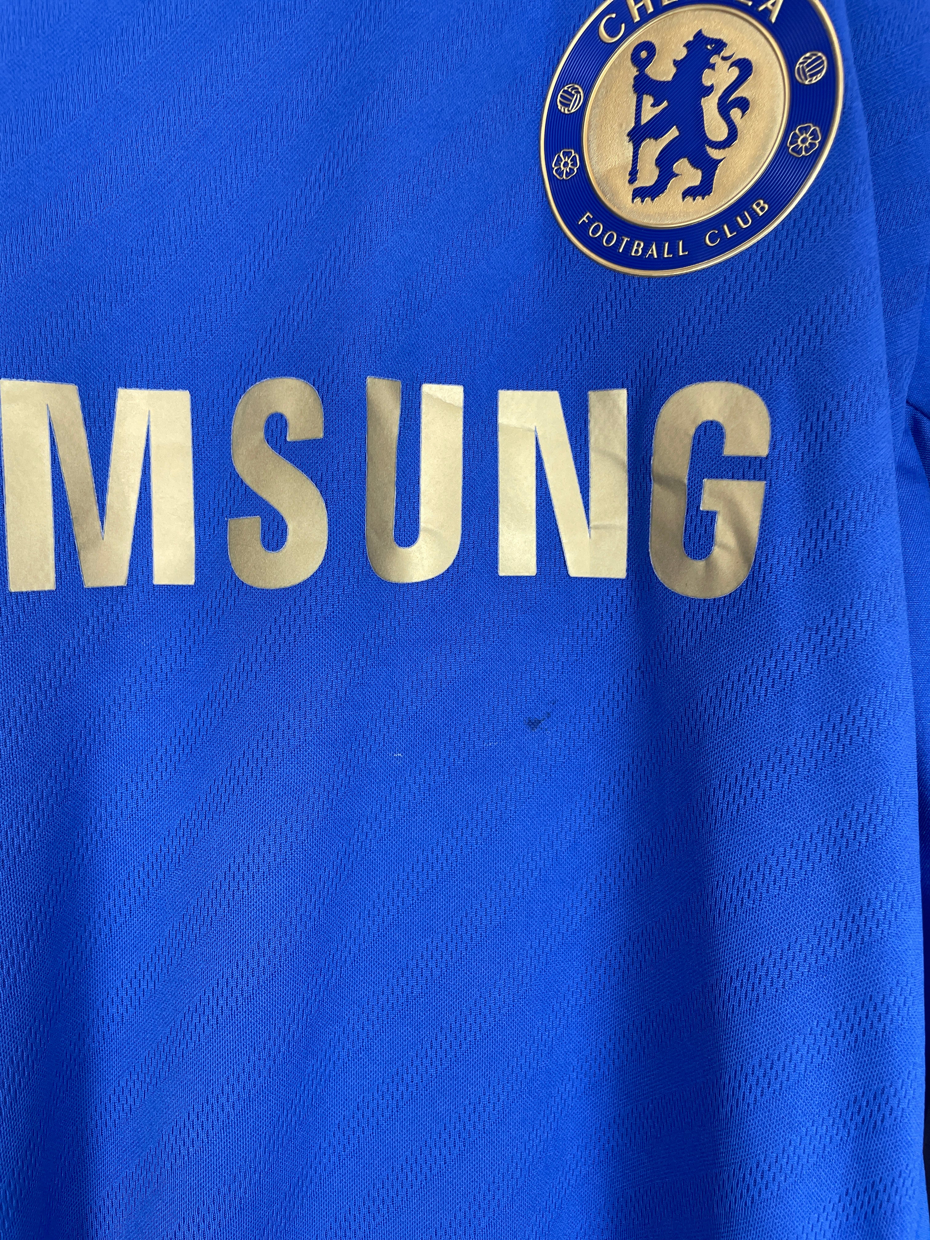 Shop 2012/13 CHELSEA HAZARD #17 E/L L/S HOME SHIRT (L) ADIDAS, classic football shirts, vintage football shirts & retro soccer jerseys at Cult Kits
