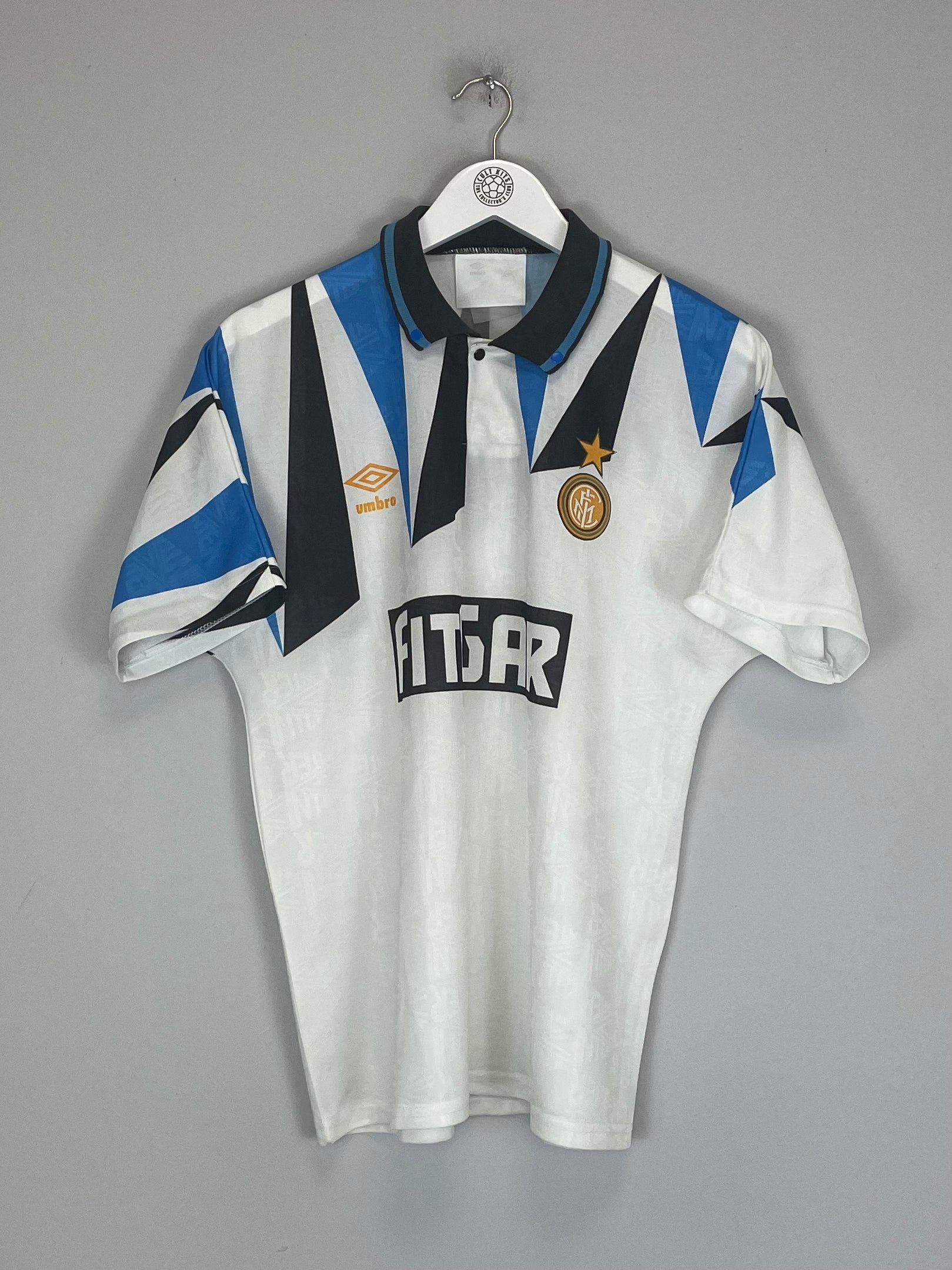 Shop 1991/92 INTER MILAN AWAY SHIRT (M) UMBRO, classic football shirts, vintage football shirts & retro soccer jerseys at Cult Kits