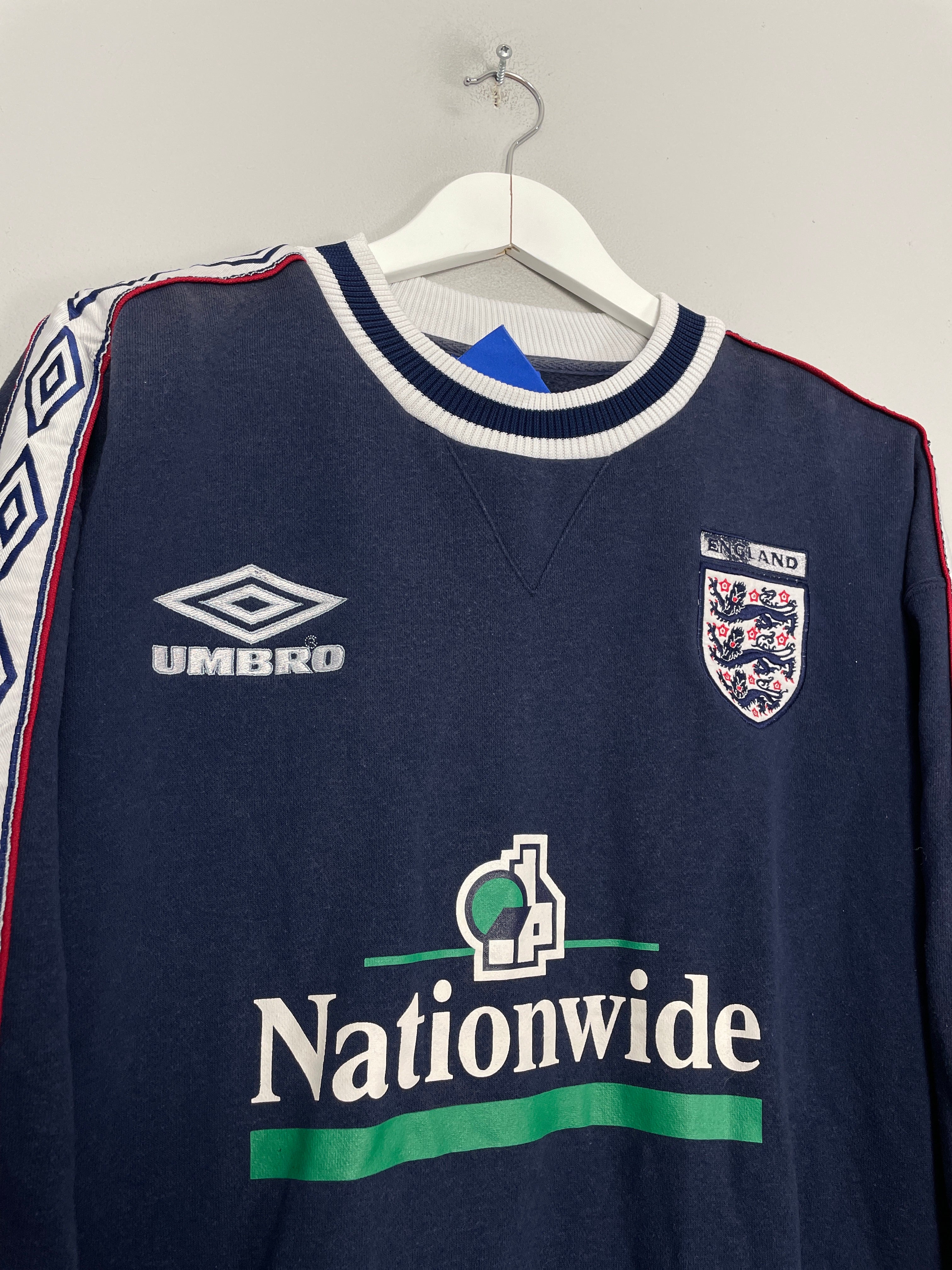 Shop 1999/00 ENGLAND JUMPER (L) UMBRO, classic football shirts, vintage football shirts & retro soccer jerseys at Cult Kits