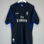 Shop 2002/04 CHELSEA ZOLA #25 AWAY SHIRT (XL) UMBRO, classic football shirts, vintage football shirts & retro soccer jerseys at Cult Kits
