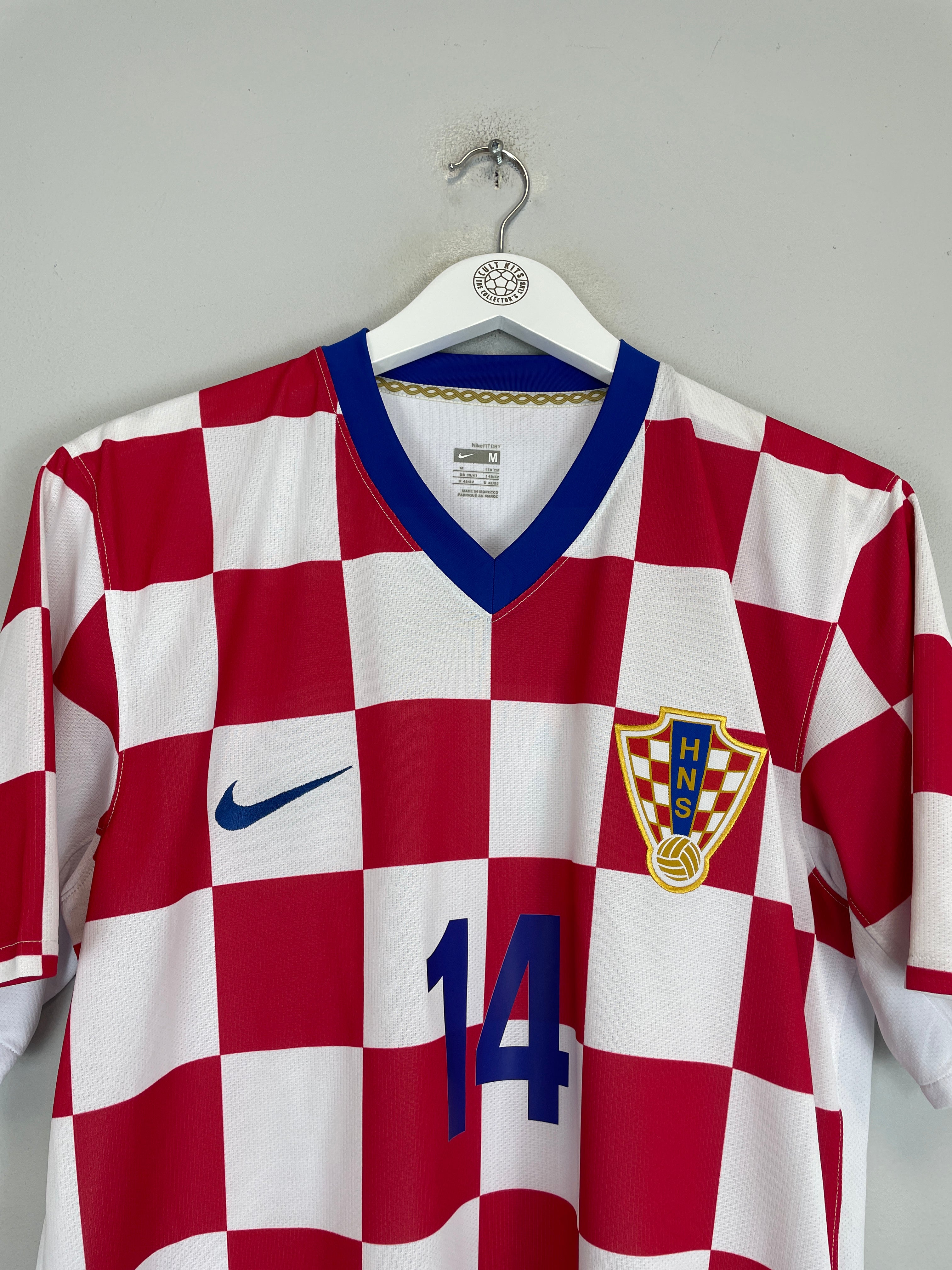 Shop 2008/09 CROATIA MODRIC #14 HOME SHIRT (M) NIKE, classic football shirts, vintage football shirts & retro soccer jerseys at Cult Kits