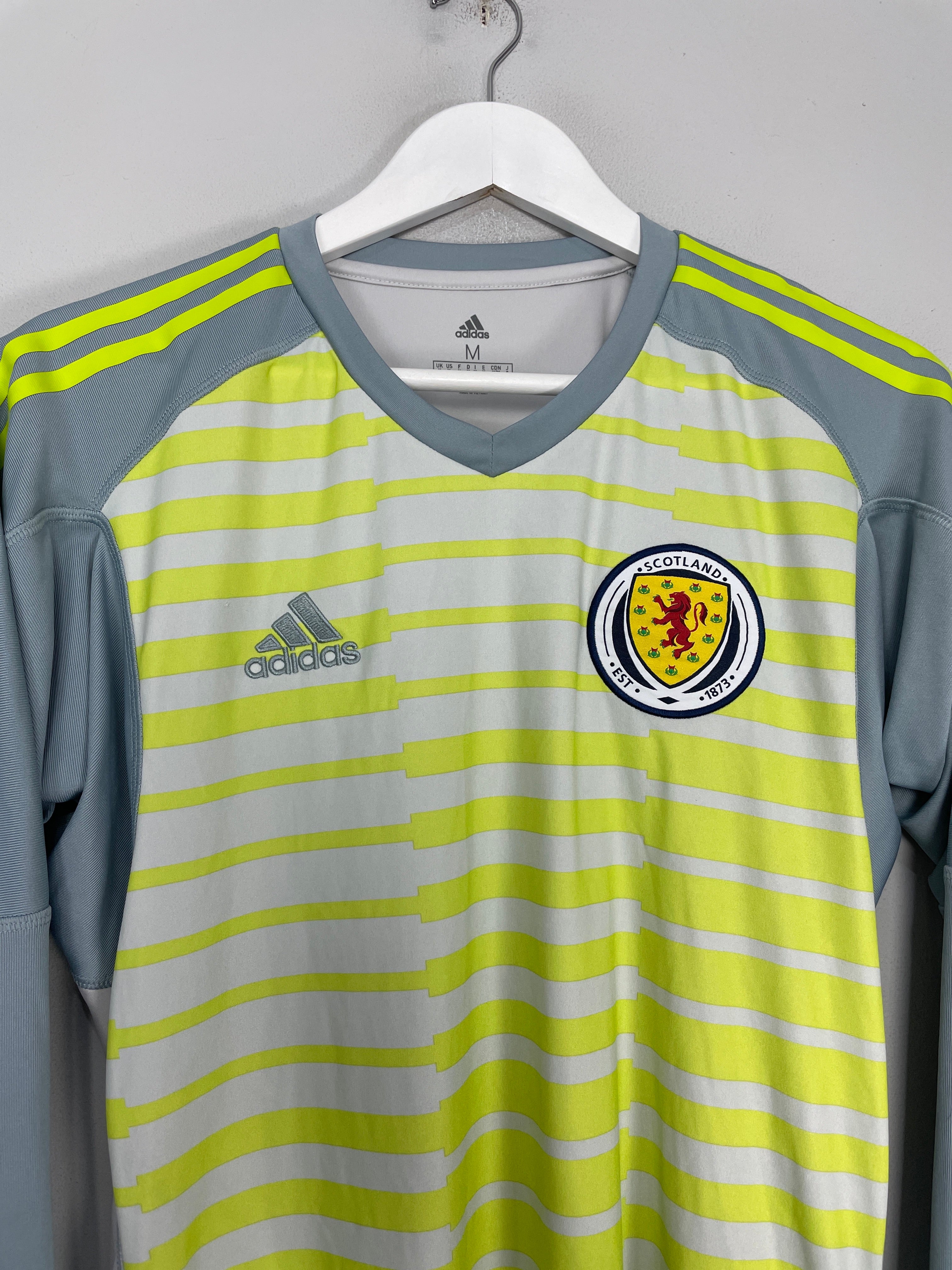 Shop 2018/19 SCOTLAND GK SHIRT (M) ADIDAS, classic football shirts, vintage football shirts & retro soccer jerseys at Cult Kits