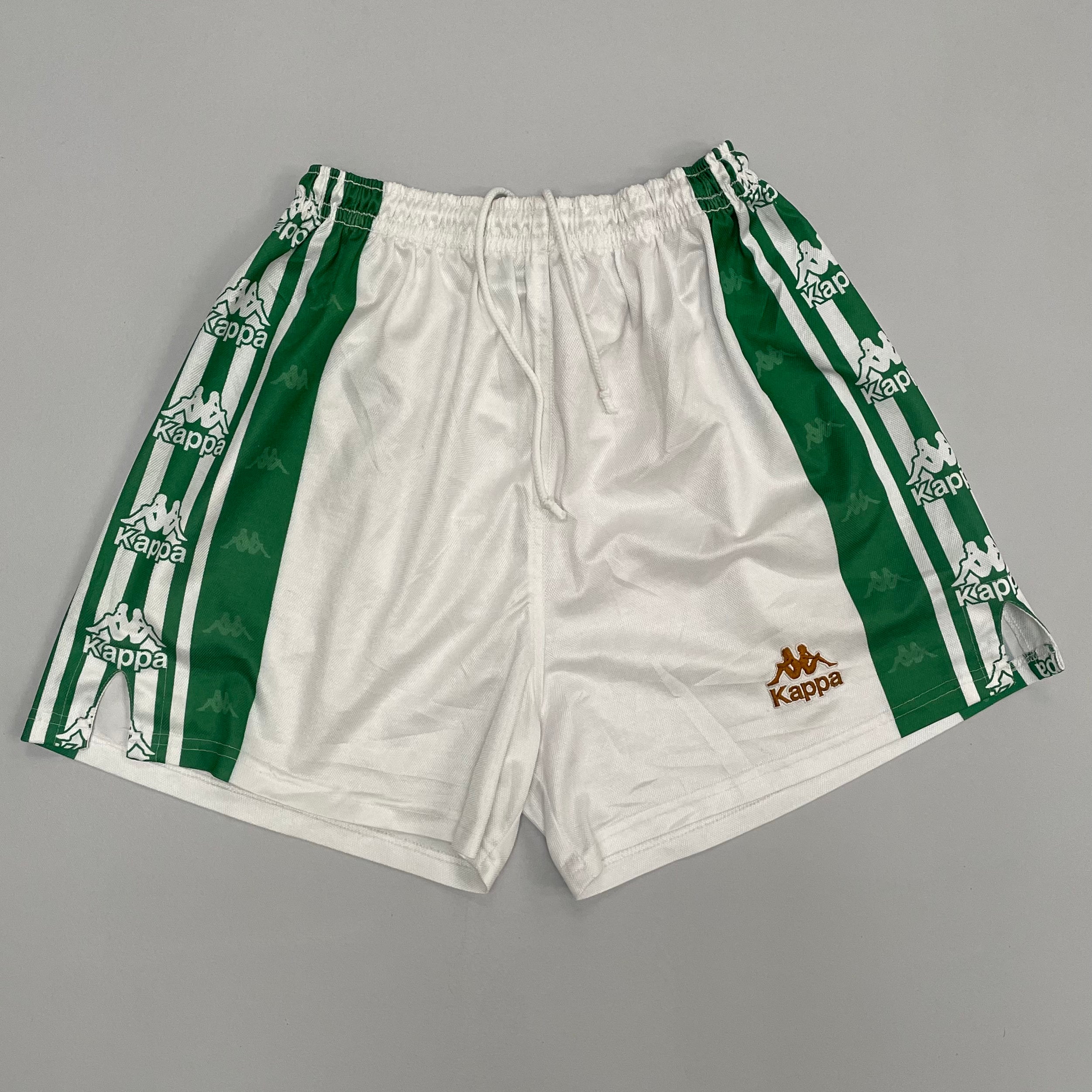 Shop 1995/97 REAL BETIS HOME SHORTS (XL) KAPPA, classic football shirts, vintage football shirts & retro soccer jerseys at Cult Kits