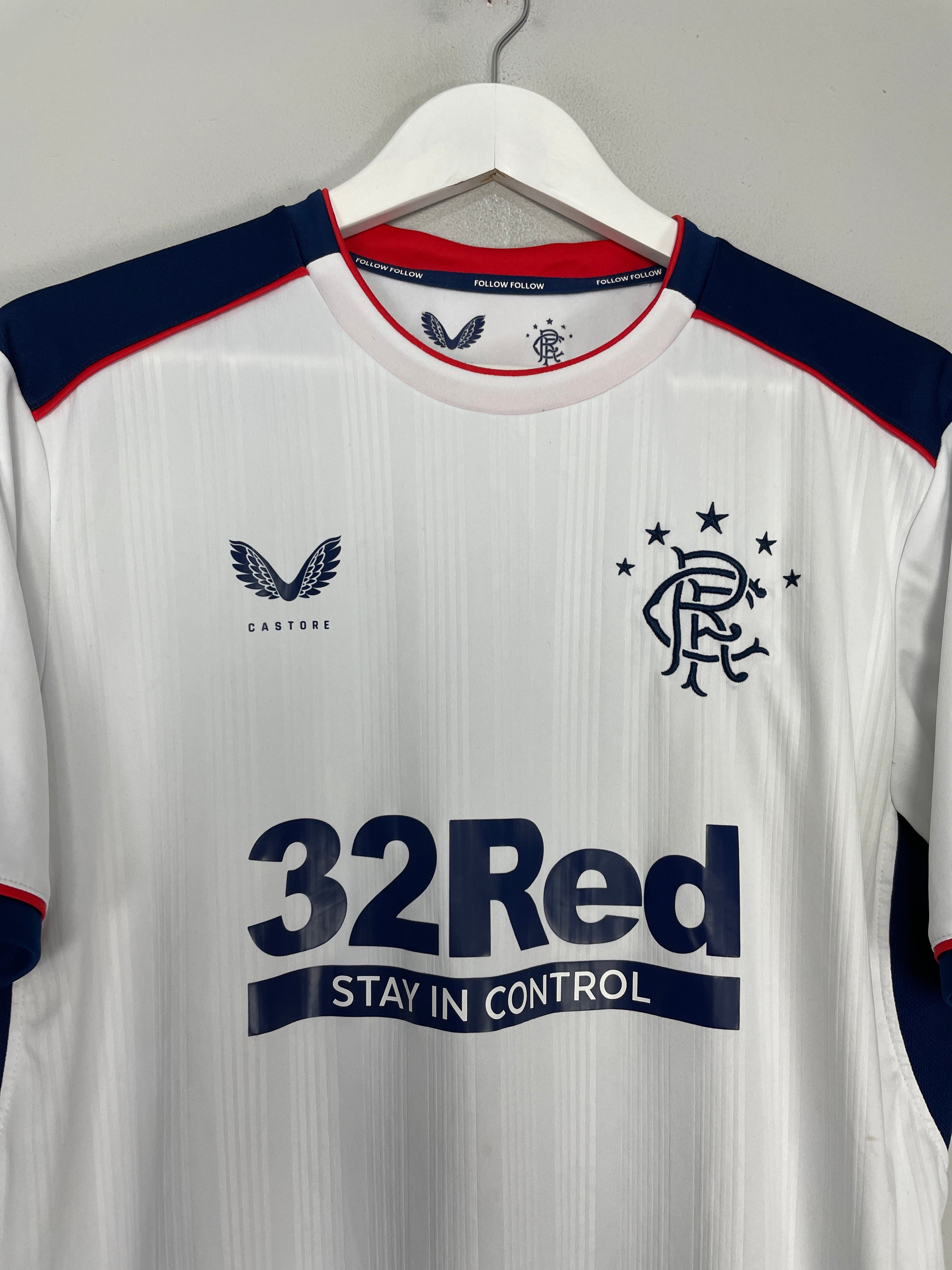 Shop 2020/21 RANGERS AWAY SHIRT (L) CASTORE, classic football shirts, vintage football shirts & retro soccer jerseys at Cult Kits