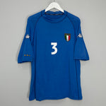 Shop 2000/01 ITALY MALDINI #3 HOME SHIRT (M) KAPPA, classic football shirts, vintage football shirts & retro soccer jerseys at Cult Kits