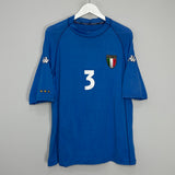 Shop 2000/01 ITALY MALDINI #3 HOME SHIRT (M) KAPPA, classic football shirts, vintage football shirts & retro soccer jerseys at Cult Kits