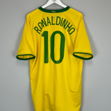 2008/10 BRAZIL RONALDINHO #10 HOME SHIRT (XL) NIKE