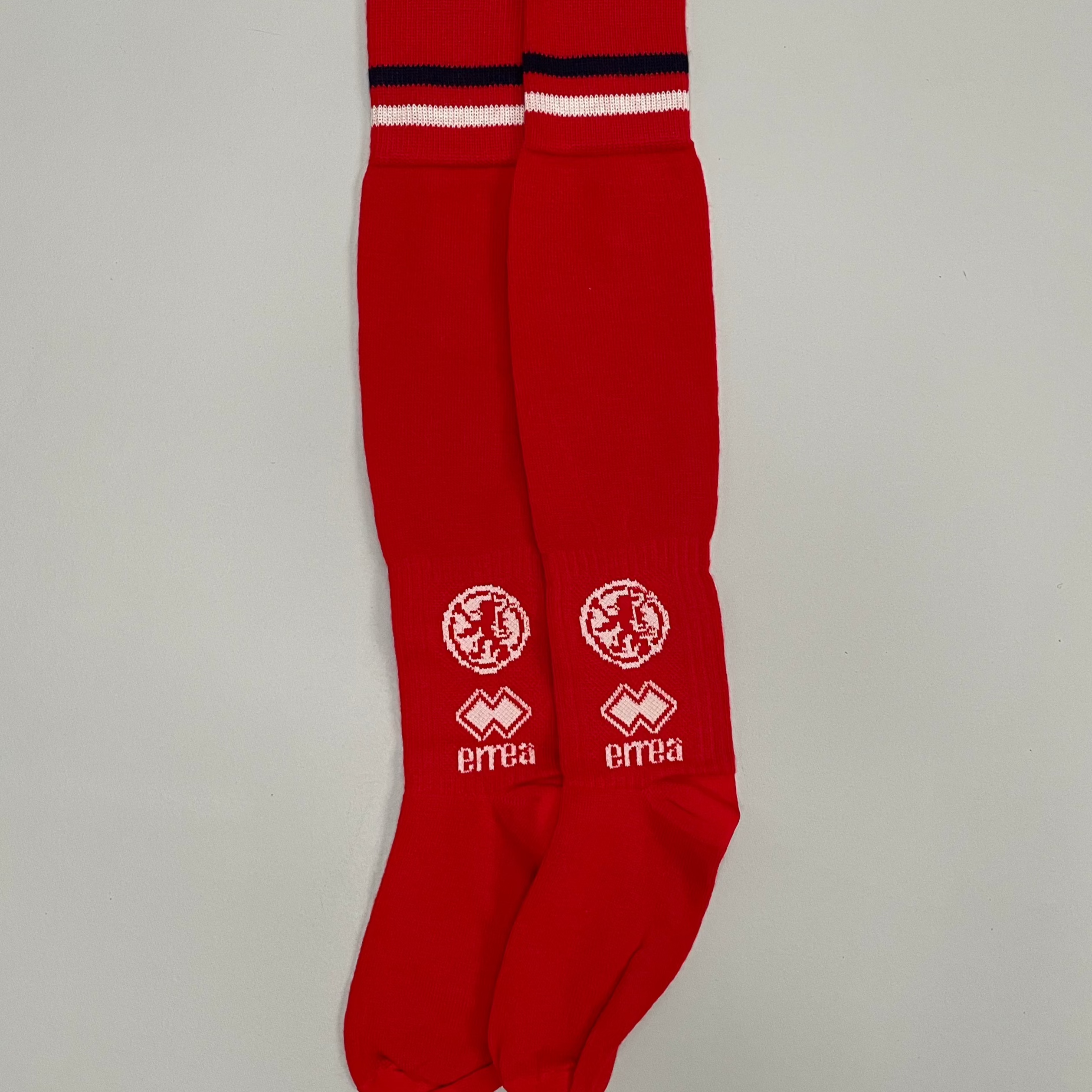 Shop 2003/04 MIDDLESBROUGH HOME SOCKS (M) ERREA, classic football shirts, vintage football shirts & retro soccer jerseys at Cult Kits