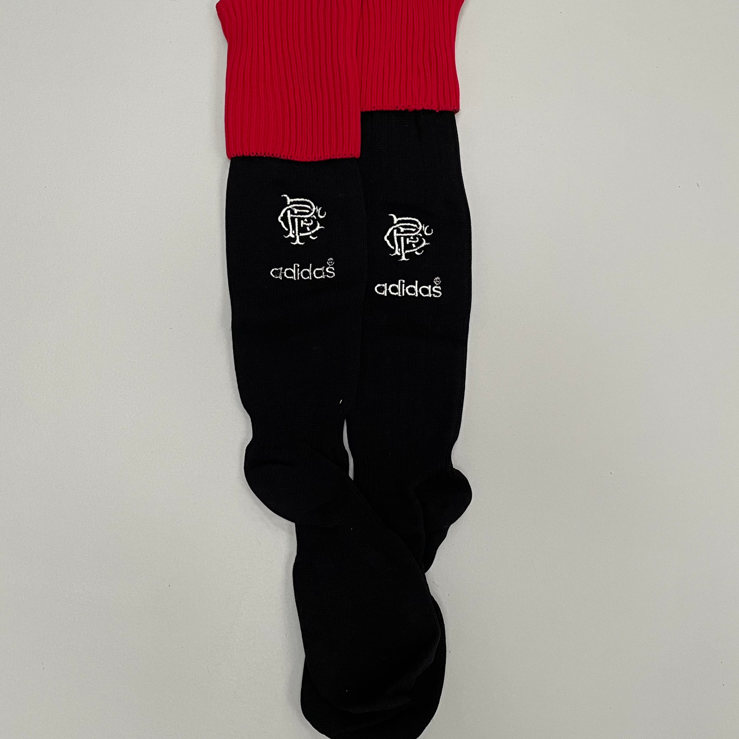Shop 1995/96 RANGERS AWAY SOCKS (M) ADIDAS, classic football shirts, vintage football shirts & retro soccer jerseys at Cult Kits