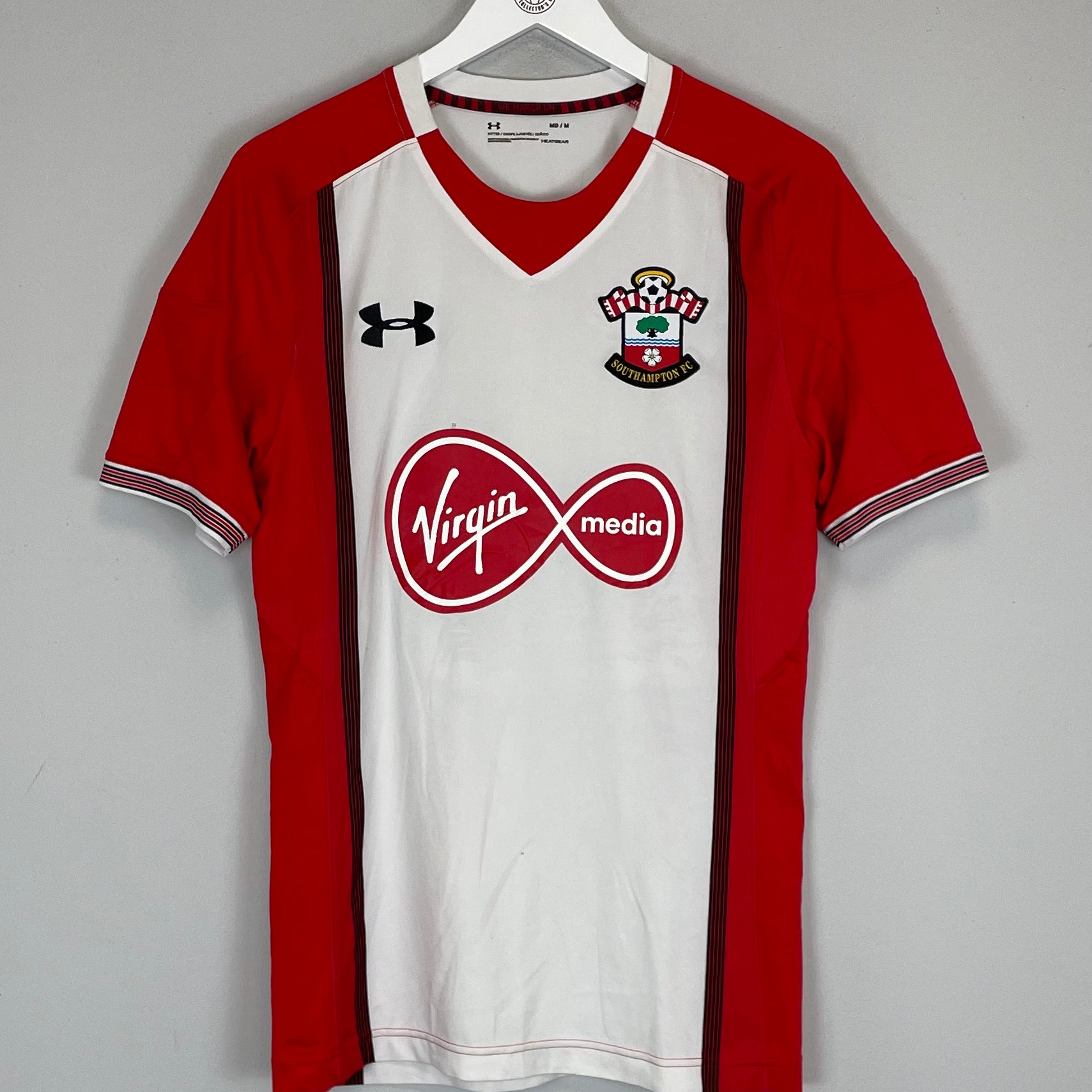 Shop 2017/18 SOUTHAMPTON HOME SHIRT (M) UNDER ARMOUR, classic football shirts, vintage football shirts & retro soccer jerseys at Cult Kits