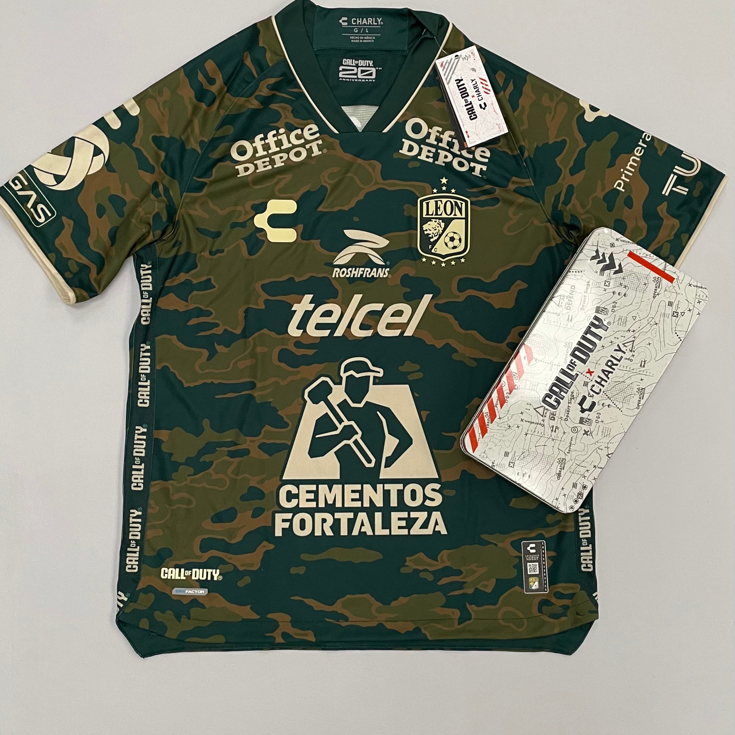 Shop 2023/24 CLUB LEON X CALL OF DUTY *BNWT* SHIRT (L) CHARLY, classic football shirts, vintage football shirts & retro soccer jerseys at Cult Kits