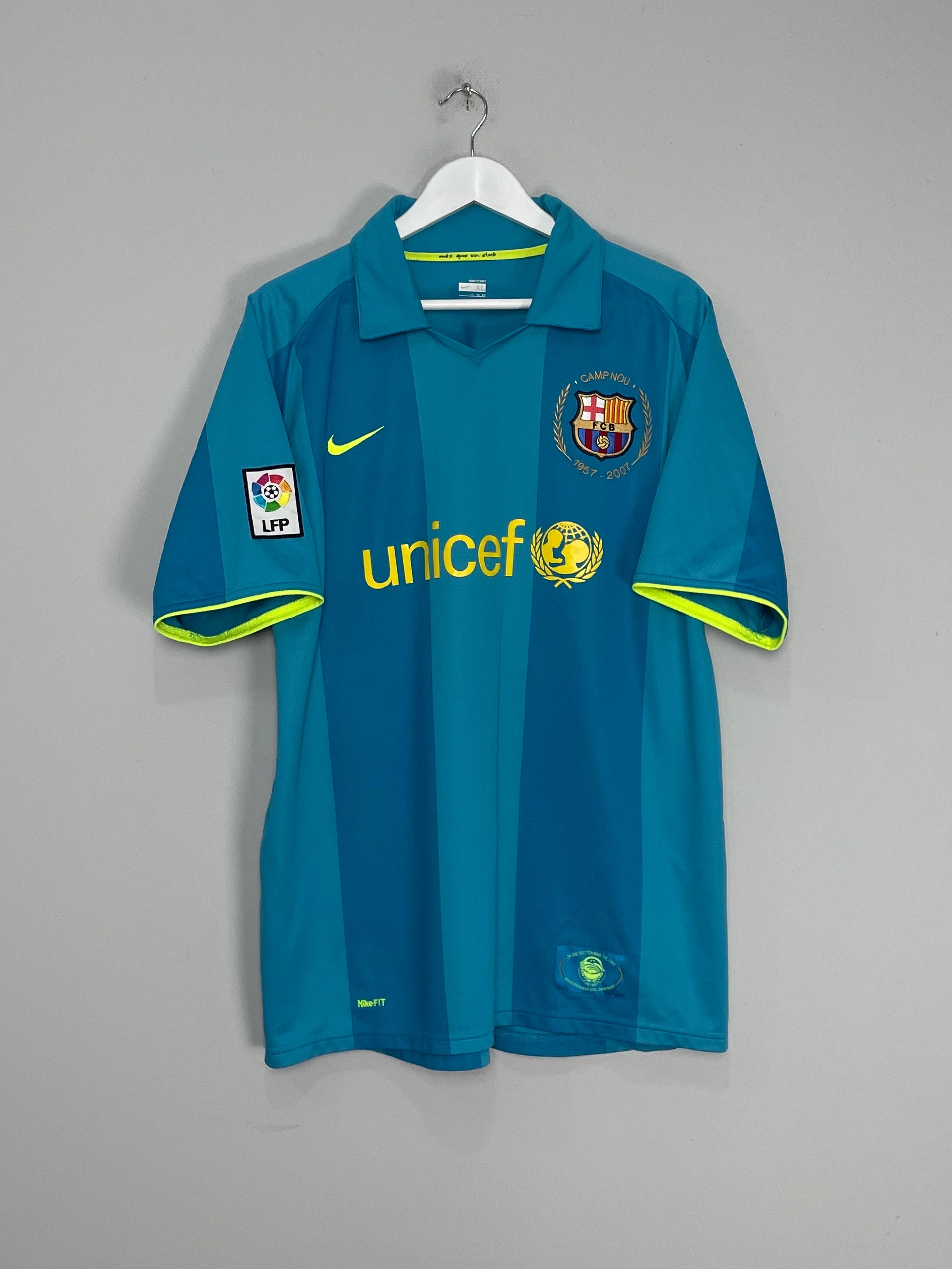 Shop 2007/09 BARCELONA RONALDINHO #10 AWAY SHIRT (XL) NIKE, classic football shirts, vintage football shirts & retro soccer jerseys at Cult Kits