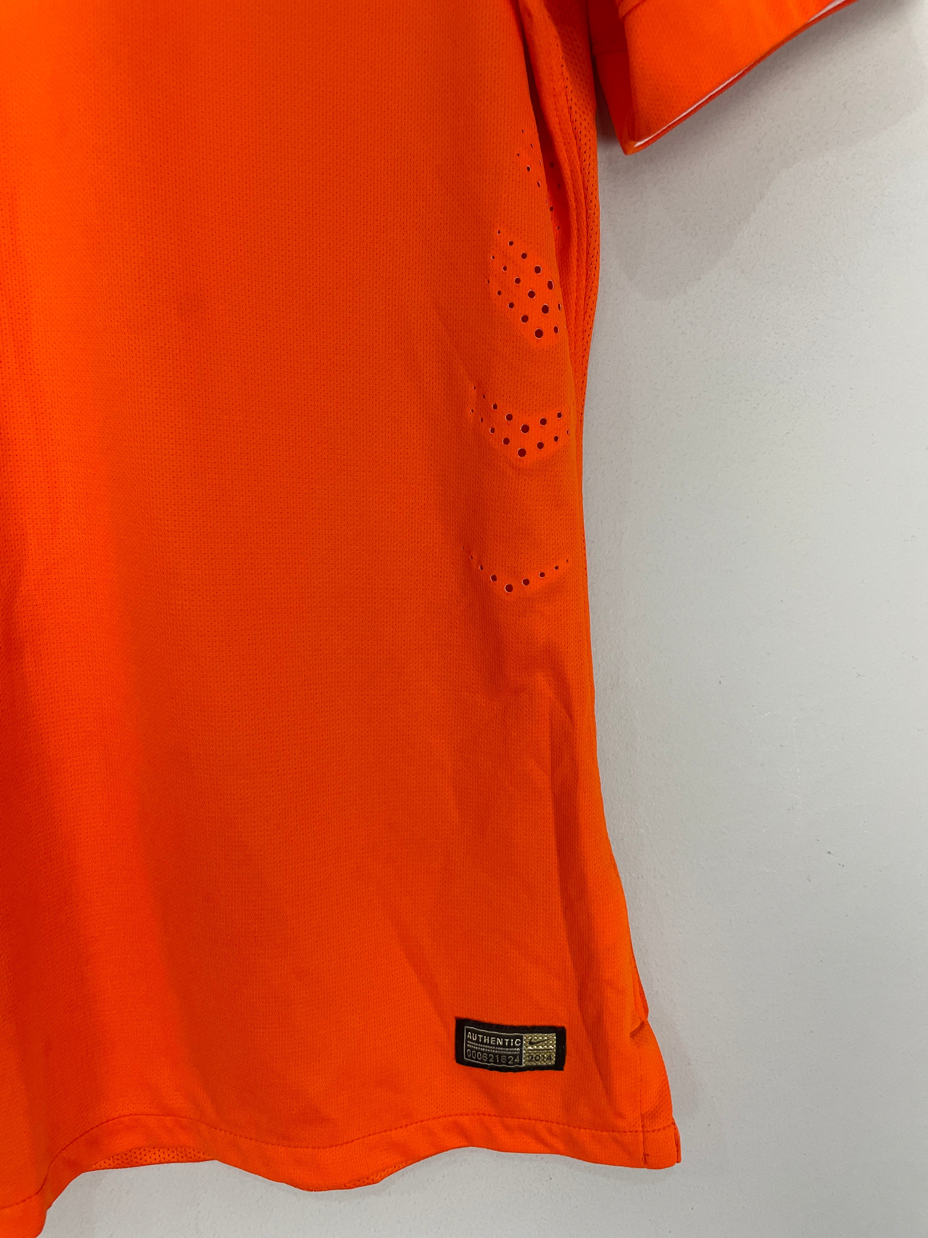 Shop 2014/15 NETHERLANDS *PLAYER ISSUE* HOME SHIRT (L) NIKE, classic football shirts, vintage football shirts & retro soccer jerseys at Cult Kits