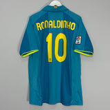 Shop 2007/09 BARCELONA RONALDINHO #10 AWAY SHIRT (XL) NIKE, classic football shirts, vintage football shirts & retro soccer jerseys at Cult Kits