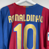 2006/07 BARCELONA RONALDINHO #10 HOME SHIRT (XXL) NIKE