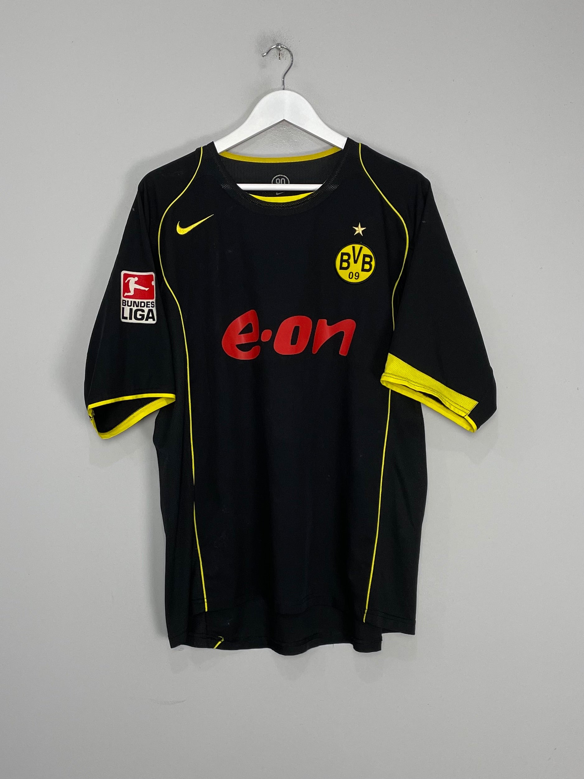 Shop 2004/05 DORTMUND KOLLER #9 AWAY SHIRT (XL) NIKE, classic football shirts, vintage football shirts & retro soccer jerseys at Cult Kits