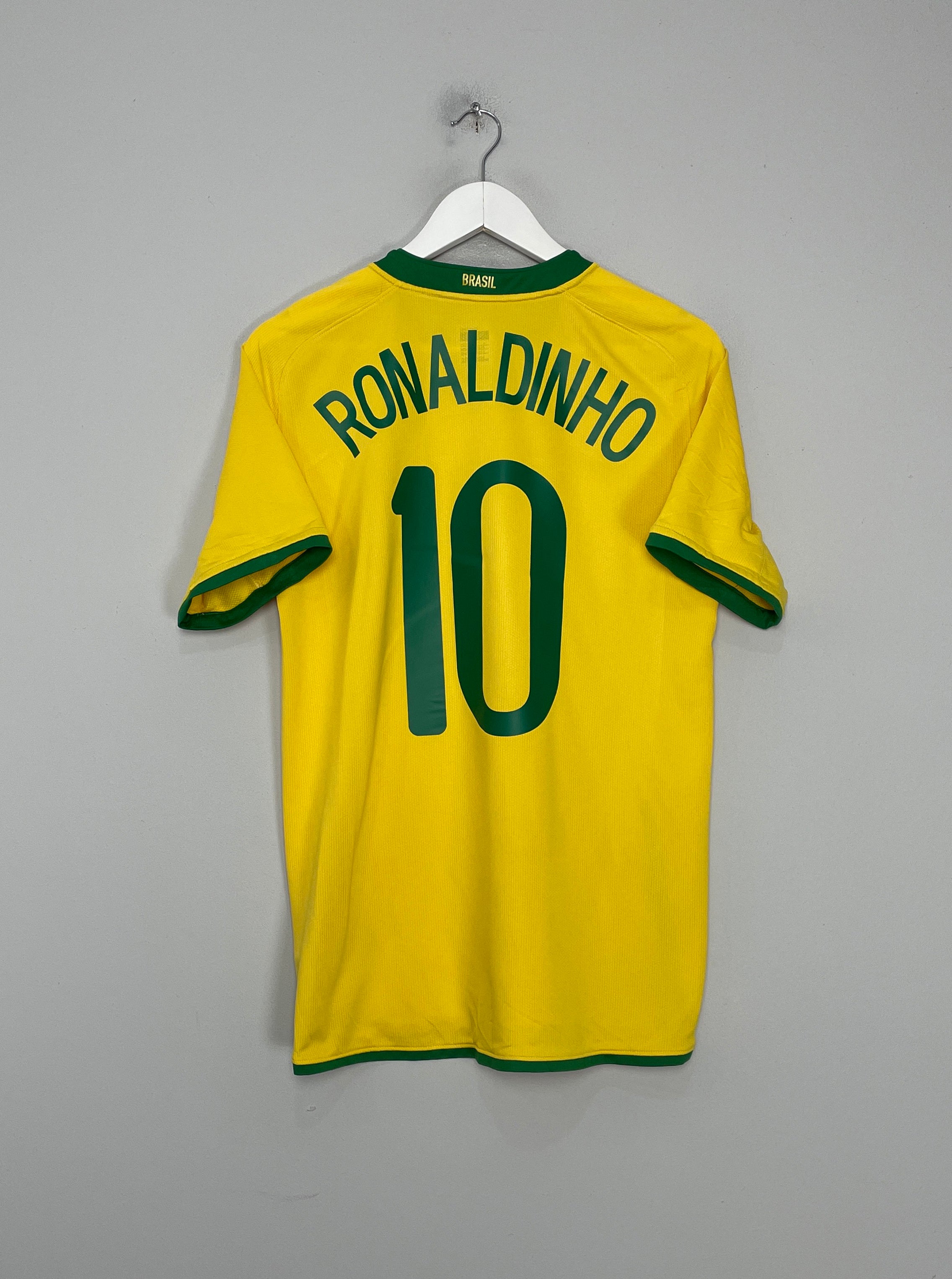Shop 2008/09 BRAZIL RONALDINHO #10 HOME SHIRT (S) NIKE, classic football shirts, vintage football shirts & retro soccer jerseys at Cult Kits