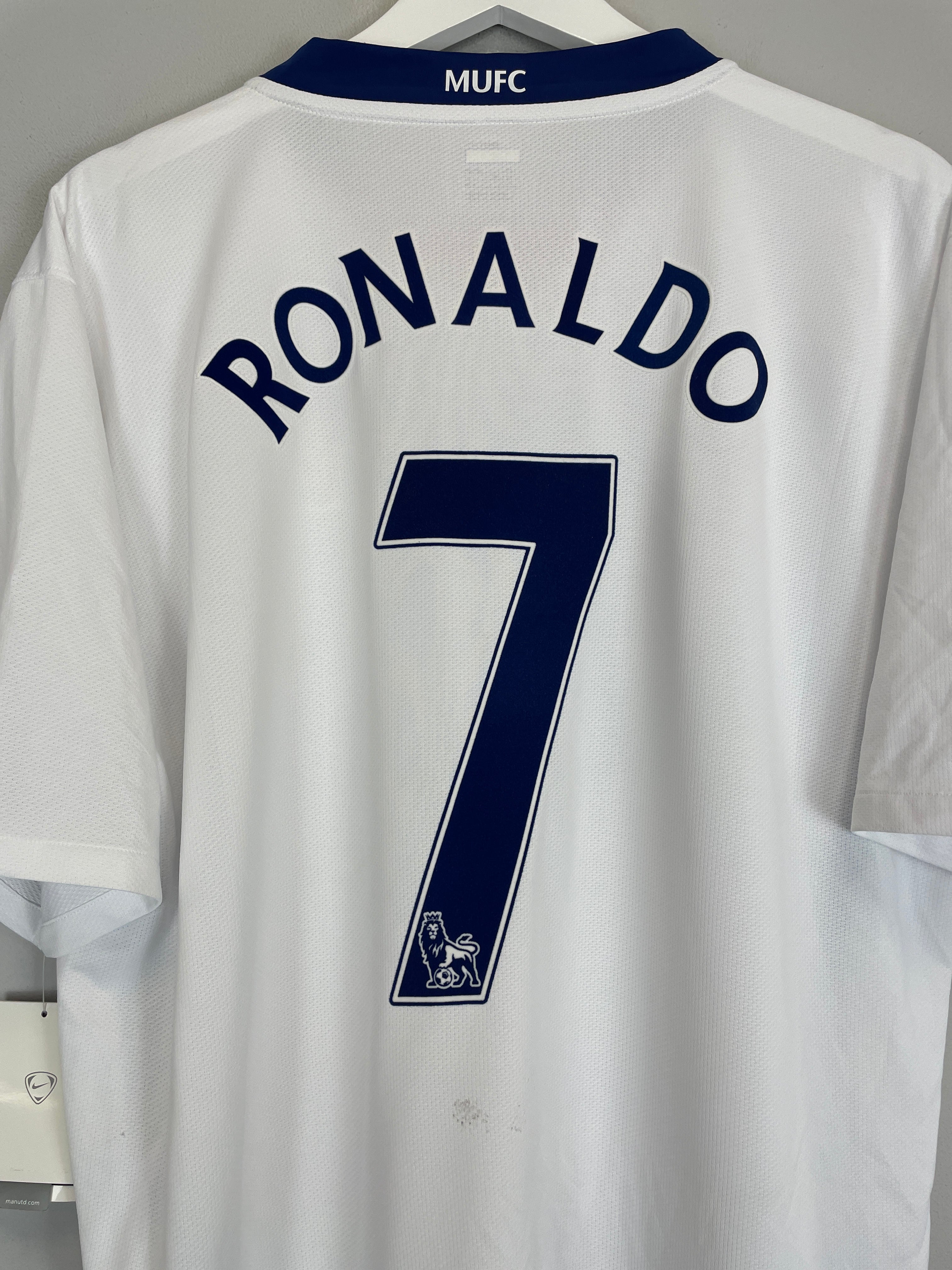 Shop 2008/09 MANCHESTER UNITED RONALDO #7 *BNWT* AWAY SHIRT (XXL) NIKE, classic football shirts, vintage football shirts & retro soccer jerseys at Cult Kits