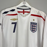 2007/09 ENGLAND BECKHAM #7 HOME SHIRT (XXL) UMBRO