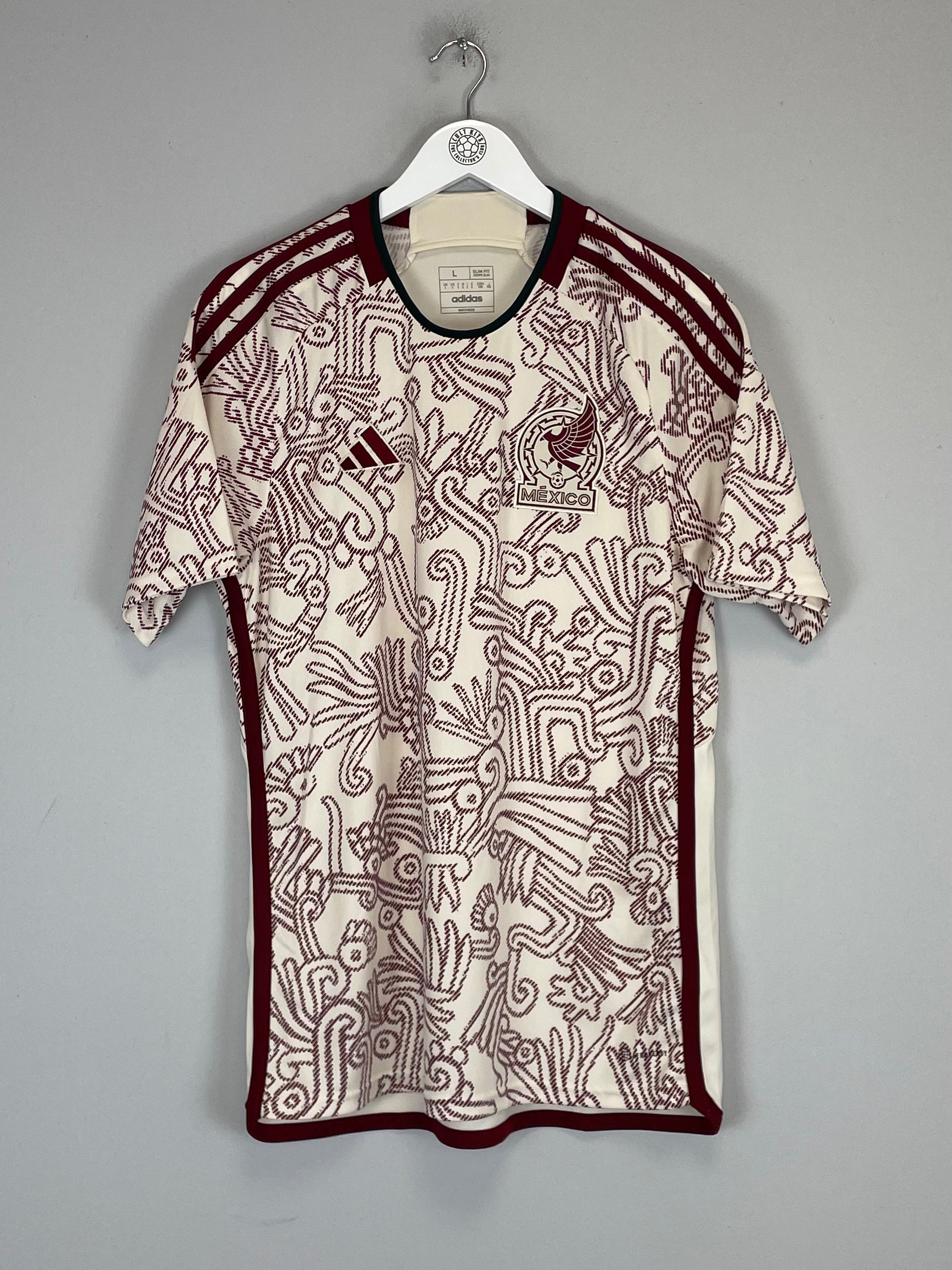 Shop 2022/23 MEXICO AWAY SHIRT (L) ADIDAS, classic football shirts, vintage football shirts & retro soccer jerseys at Cult Kits