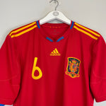 Shop 2009/10 SPAIN A.INIESTA #6 HOME SHIRT (L) ADIDAS, classic football shirts, vintage football shirts & retro soccer jerseys at Cult Kits