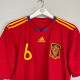 Shop 2009/10 SPAIN A.INIESTA #6 HOME SHIRT (L) ADIDAS, classic football shirts, vintage football shirts & retro soccer jerseys at Cult Kits